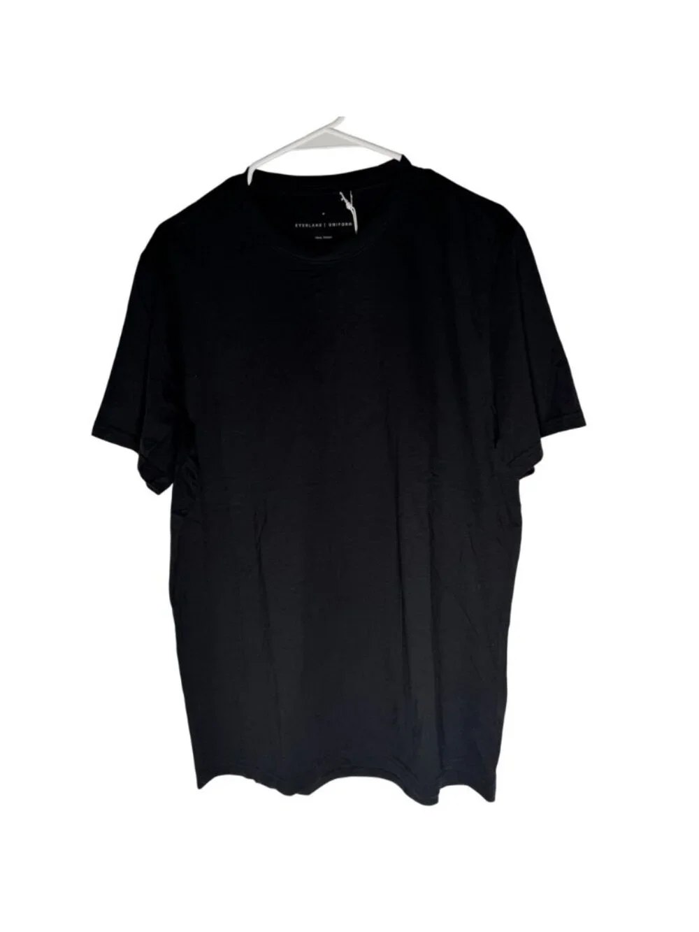 Everlane Uniform The Essential Organic Crew Tshirt Black Size M NWT - Picture 2 of 6
